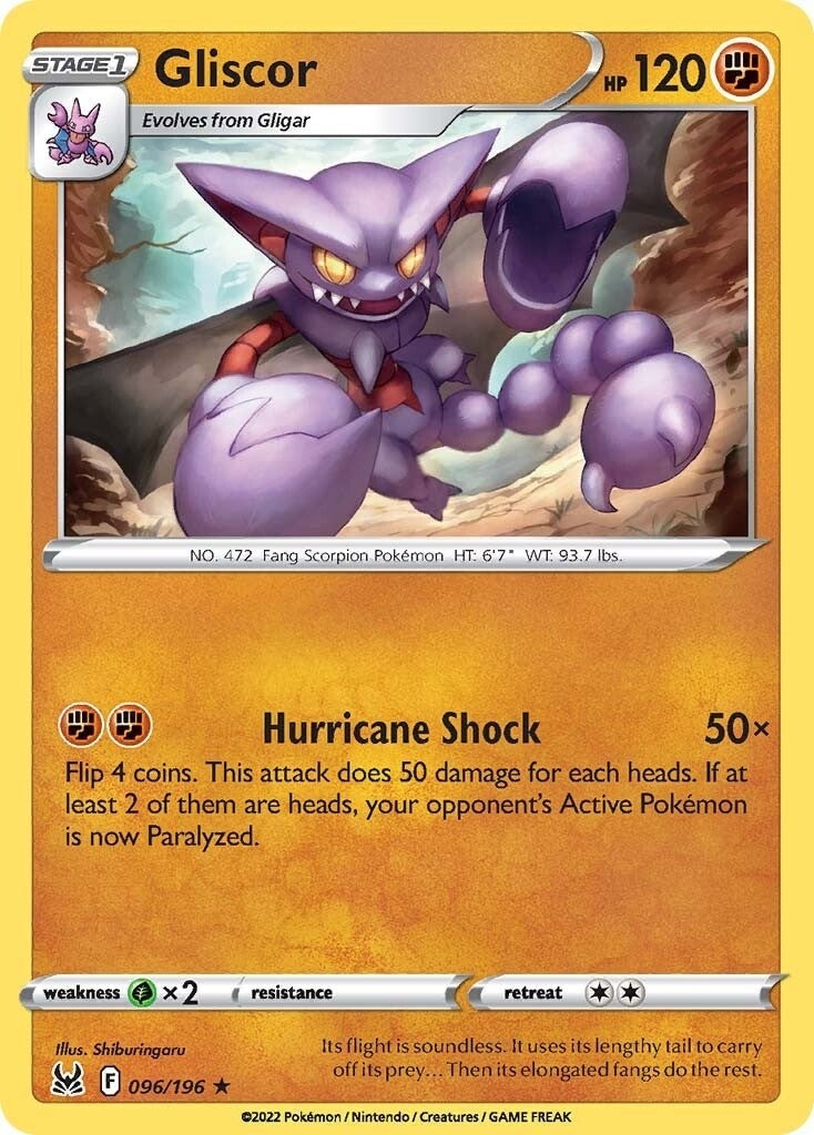 Image for Gliscor (096/196) (SWSH11: Lost Origin) - Pokemon