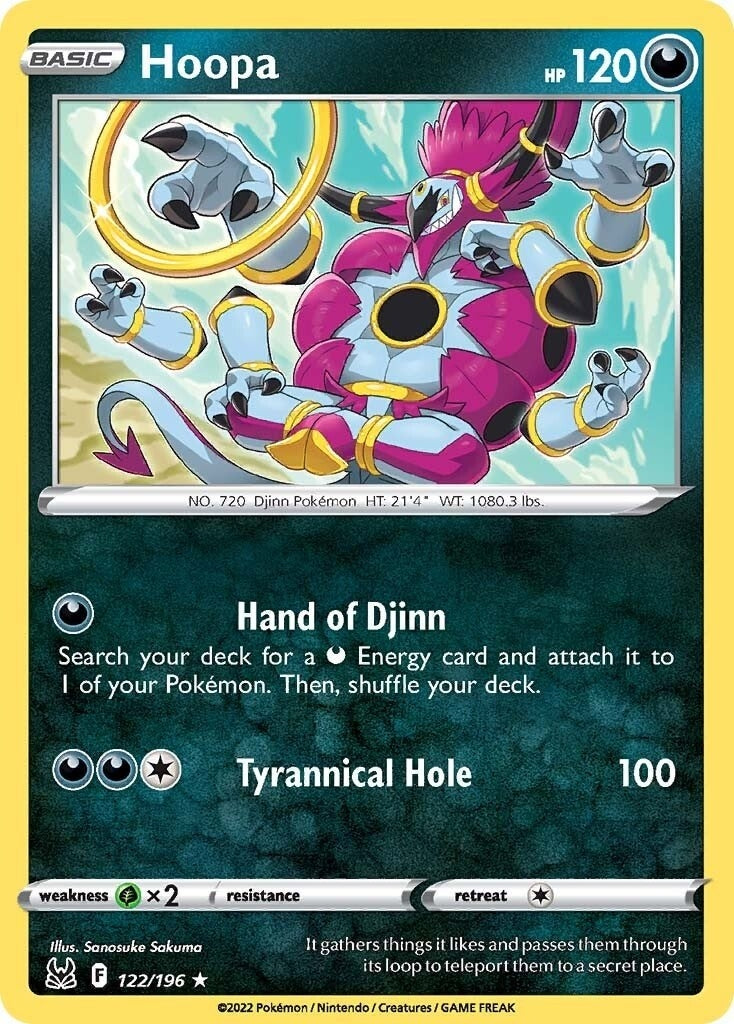 Image for Hoopa (122/196) (SWSH11: Lost Origin) - Pokemon
