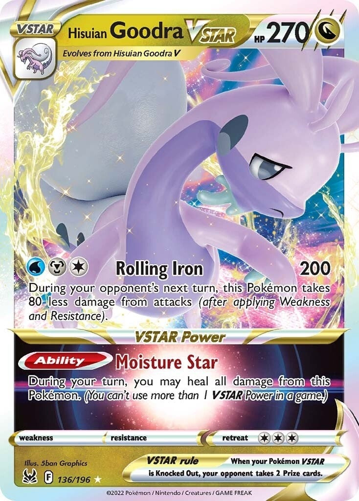 Image for Hisuian Goodra VSTAR (136/196) (SWSH11: Lost Origin) - Pokemon