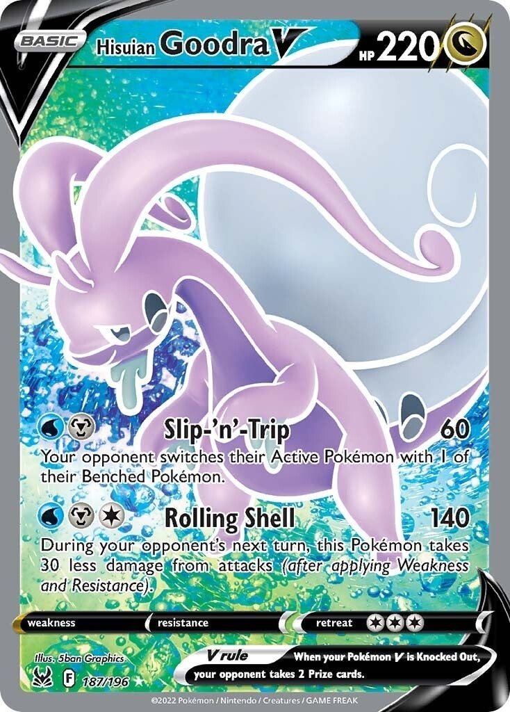 Image for Hisuian Goodra V (Full Art) (187/196) (SWSH11: Lost Origin) - Pokemon