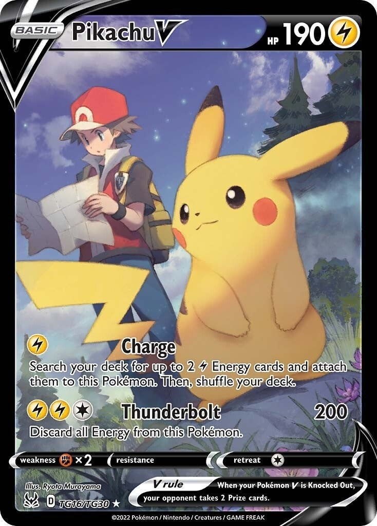 Image for Pikachu V (TG16/TG30) (SWSH11: Lost Origin Trainer Gallery) - Pokemon