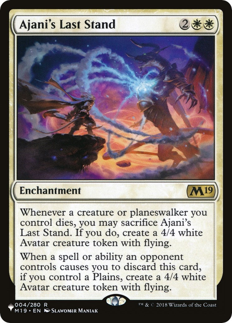 Ajani's Last Stand (004/280) (The List Reprints)