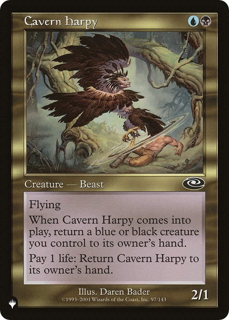 Cavern Harpy (97/143) (The List Reprints)