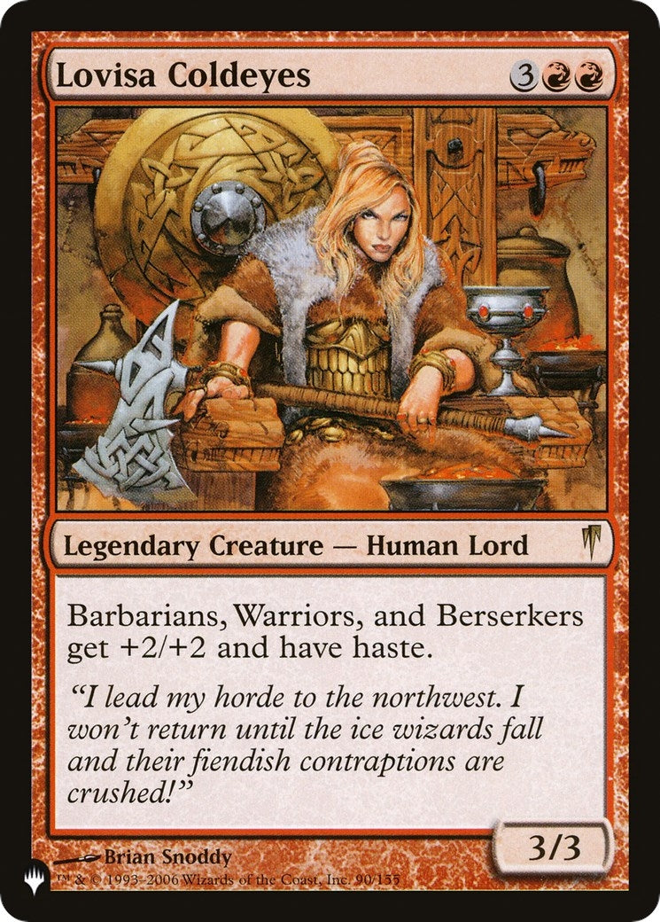 Lovisa Coldeyes (90/155) (The List Reprints)