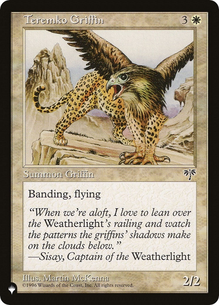 Teremko Griffin (The List Reprints)