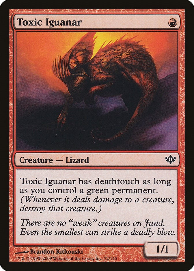 Image for Toxic Iguanar (72) - Magic: The Gathering