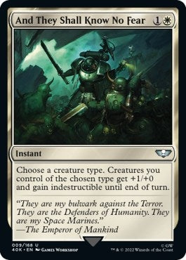 And They Shall Know No Fear (Surge Foil) (9) (Universes Beyond: Warhammer 40,000)