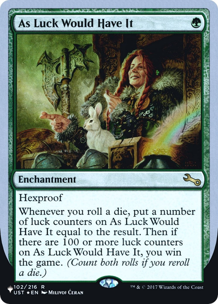 As Luck Would Have It (102/216) (The List Reprints)