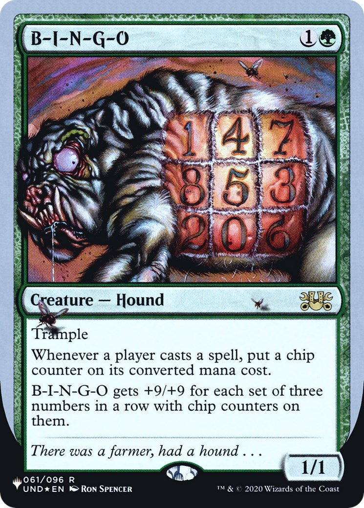B-I-N-G-O (061/096) (The List Reprints)