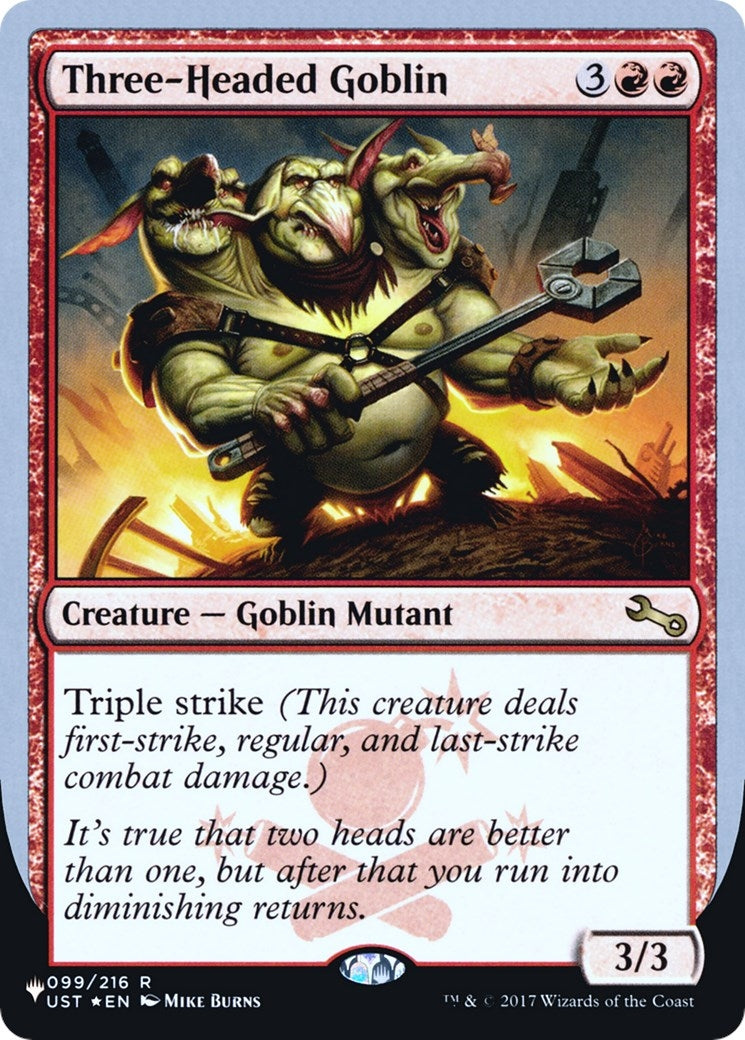 Three-Headed Goblin (099/216) (The List Reprints)