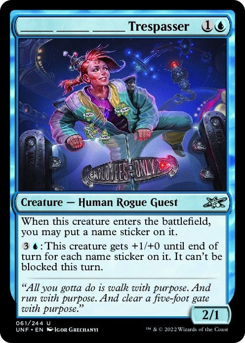 Image for _______ _______ _______ Trespasser (61) - Magic: The Gathering