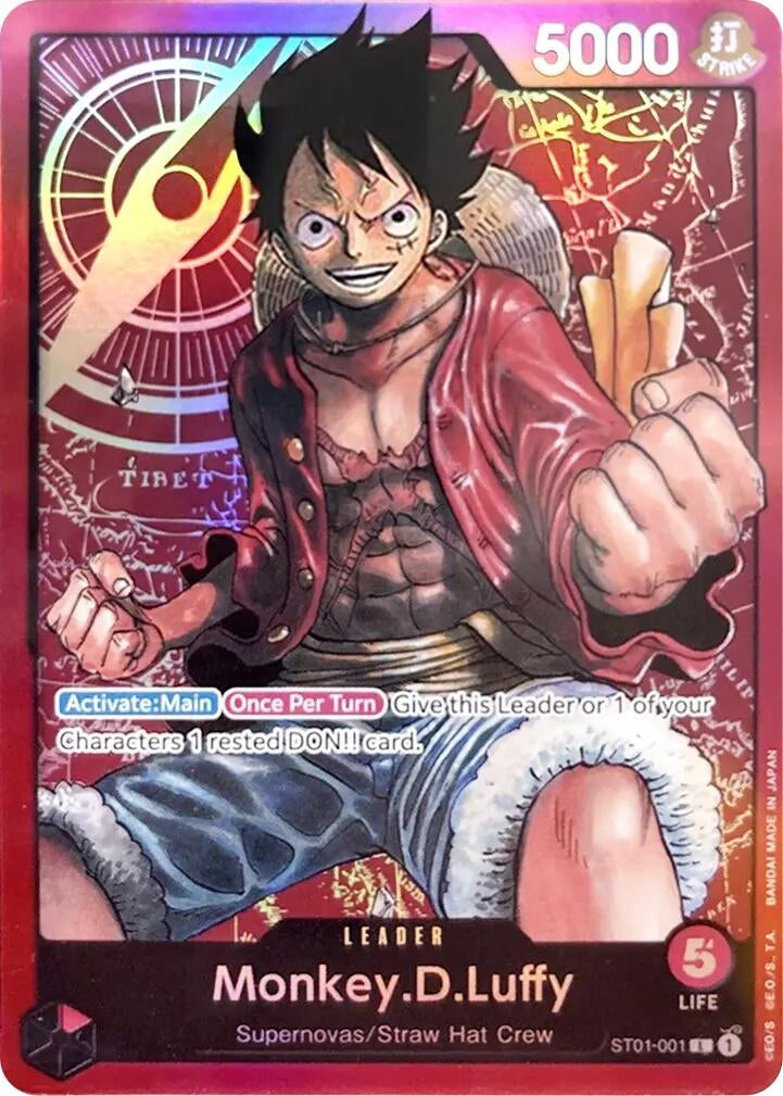 Monkey.D.Luffy (001) (ST01-001) (Starter Deck 1: Straw Hat Crew)