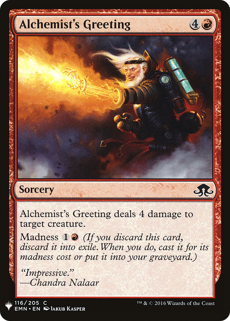 Alchemist's Greeting (116) (The List Reprints)