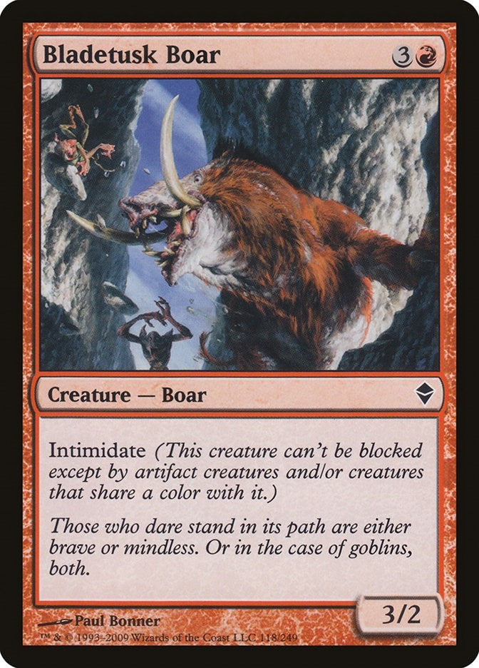 Bladetusk Boar (118) (Zendikar)