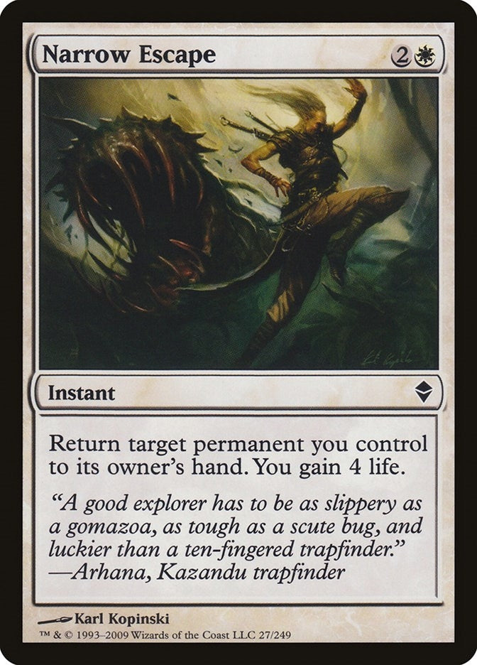 Narrow Escape (27) (Zendikar)