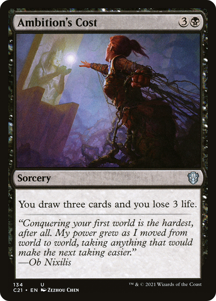 Ambition's Cost (134) (Commander 2021)