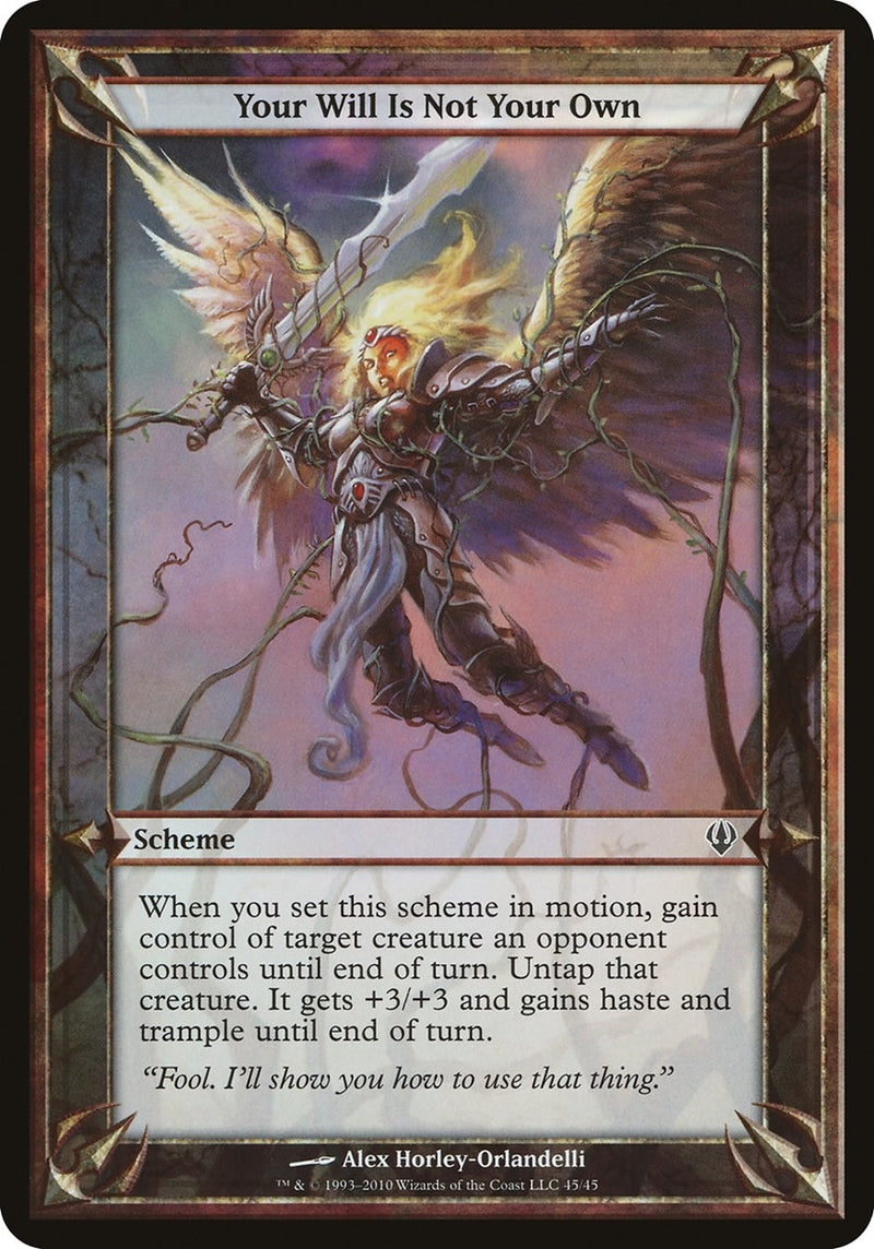 Image for Your Will Is Not Your Own (Archenemy) - Magic: The Gathering