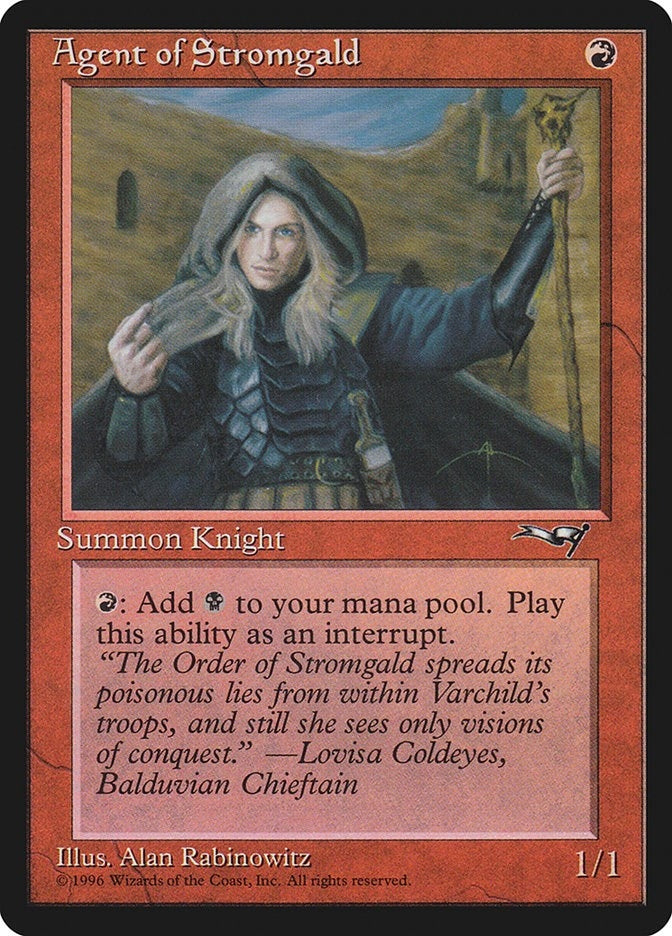 Agent of Stromgald (Woman Holding Staff) (95) (Alliances)