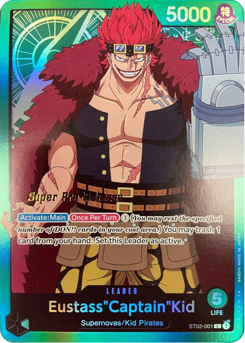 Eustass"Captain"Kid (001) (ST02-001) (Super Pre-Release Starter Deck 2: Worst Generation)