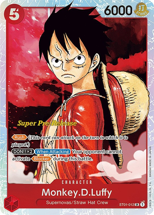 Monkey.D.Luffy (012) (ST01-012) (Super Pre-Release Starter Deck 1: Straw Hat Crew)