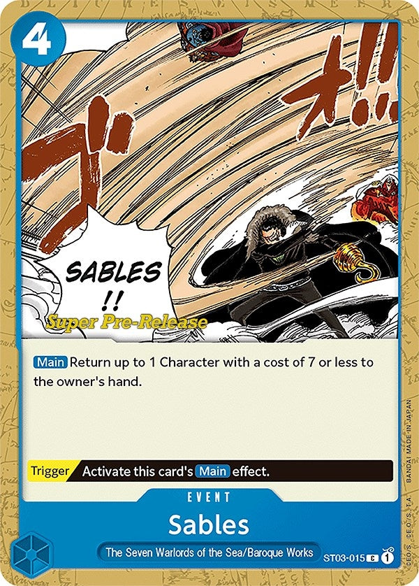 Image for Sables (ST03-015) (Super Pre-Release Starter Deck 3: The Seven Warlords of the Sea) - One Piece Card Game