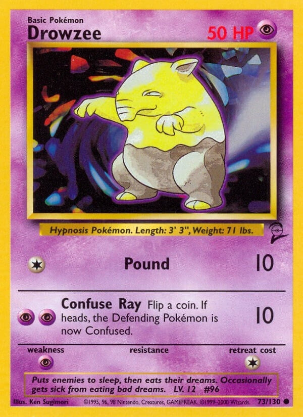 Image for Drowzee (073/130) (Base Set 2) - Pokemon