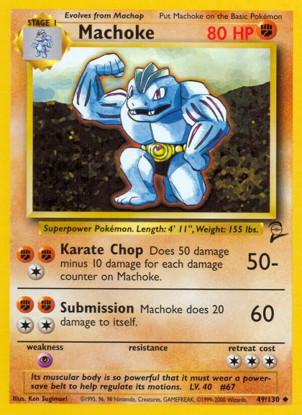 Image for Machoke (049/130) (Base Set 2) - Pokemon