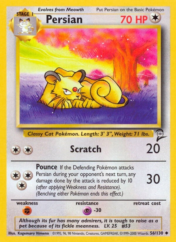 Image for Persian (056/130) (Base Set 2) - Pokemon