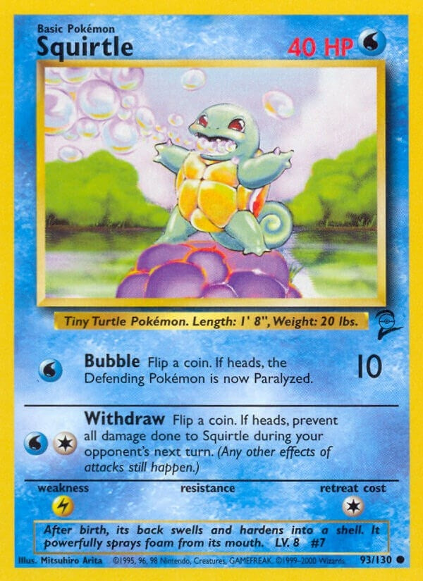 Image for Squirtle (093/130) (Base Set 2) - Pokemon