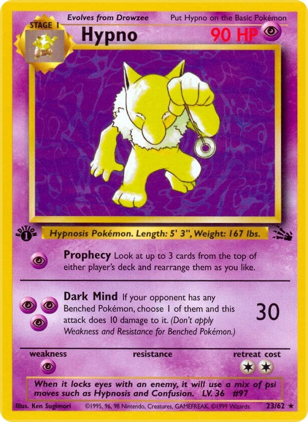 Image for Hypno (23) (23/62) (Fossil) - Pokemon