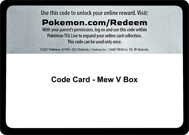 Image for Code Card - Mew V Box (Miscellaneous Cards & Products) - Pokemon
