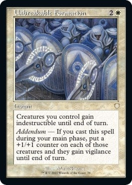 Image for Unbreakable Formation (Retro Frame) (78) - Magic: The Gathering