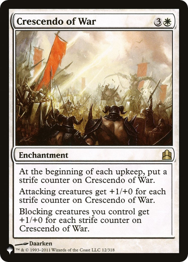 Crescendo of War (12/318) (The List Reprints)