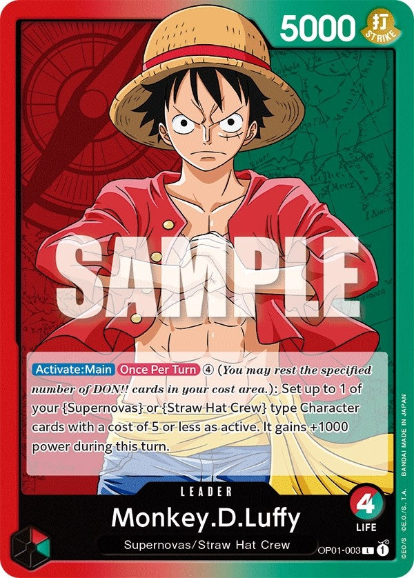 Monkey.D.Luffy (003) (OP01-003) (Romance Dawn)