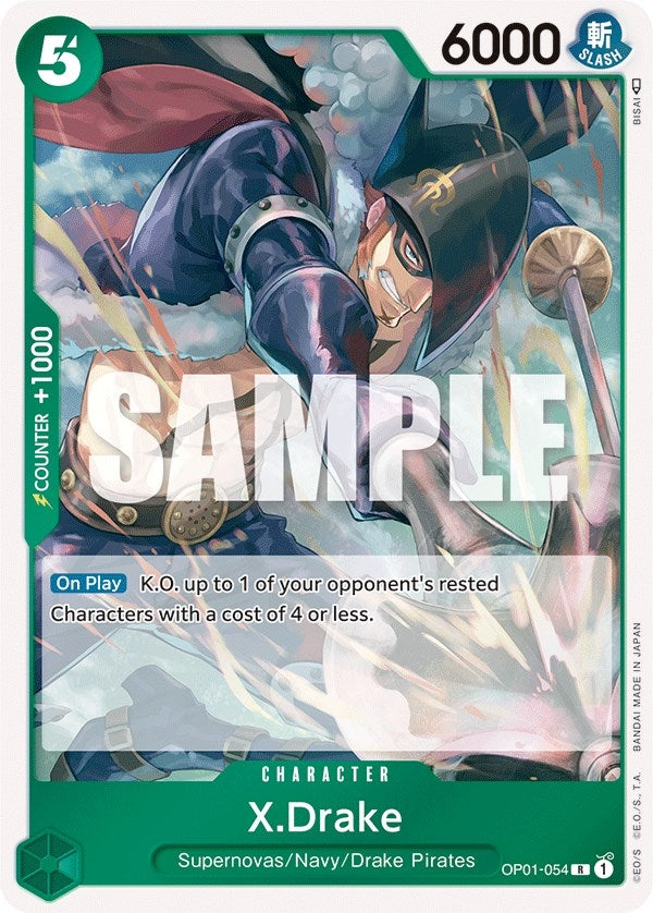 Image for X.Drake (054) (OP01-054) (Romance Dawn) - One Piece Card Game