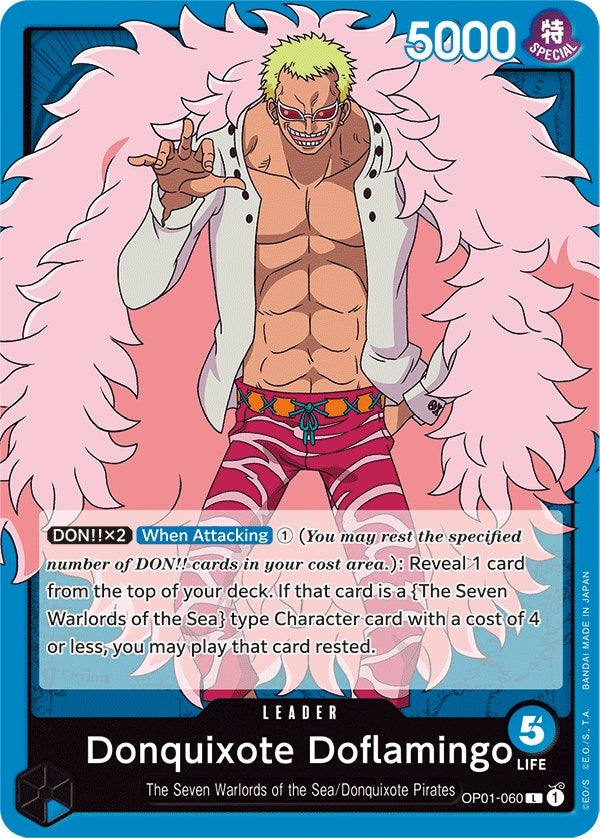 Image for Donquixote Doflamingo (060) (OP01-060) (Romance Dawn) - One Piece Card Game