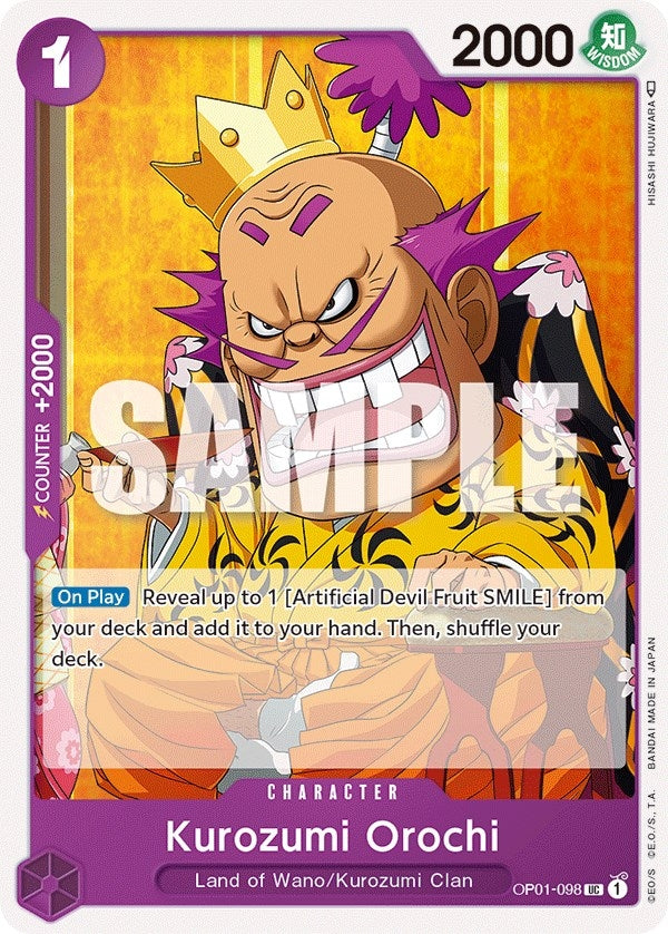 Image for Kurozumi Orochi (OP01-098) (Romance Dawn) - One Piece Card Game