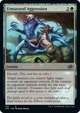 Image for Unnatural Aggression (737) - Magic: The Gathering