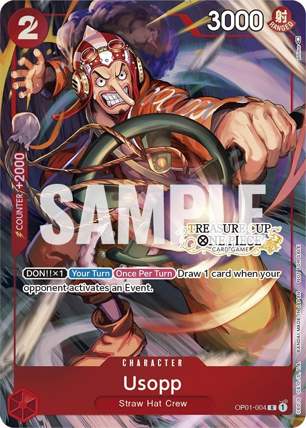 Usopp - OP01-004 (Treasure Cup) (OP01-004) (One Piece Promotion Cards)
