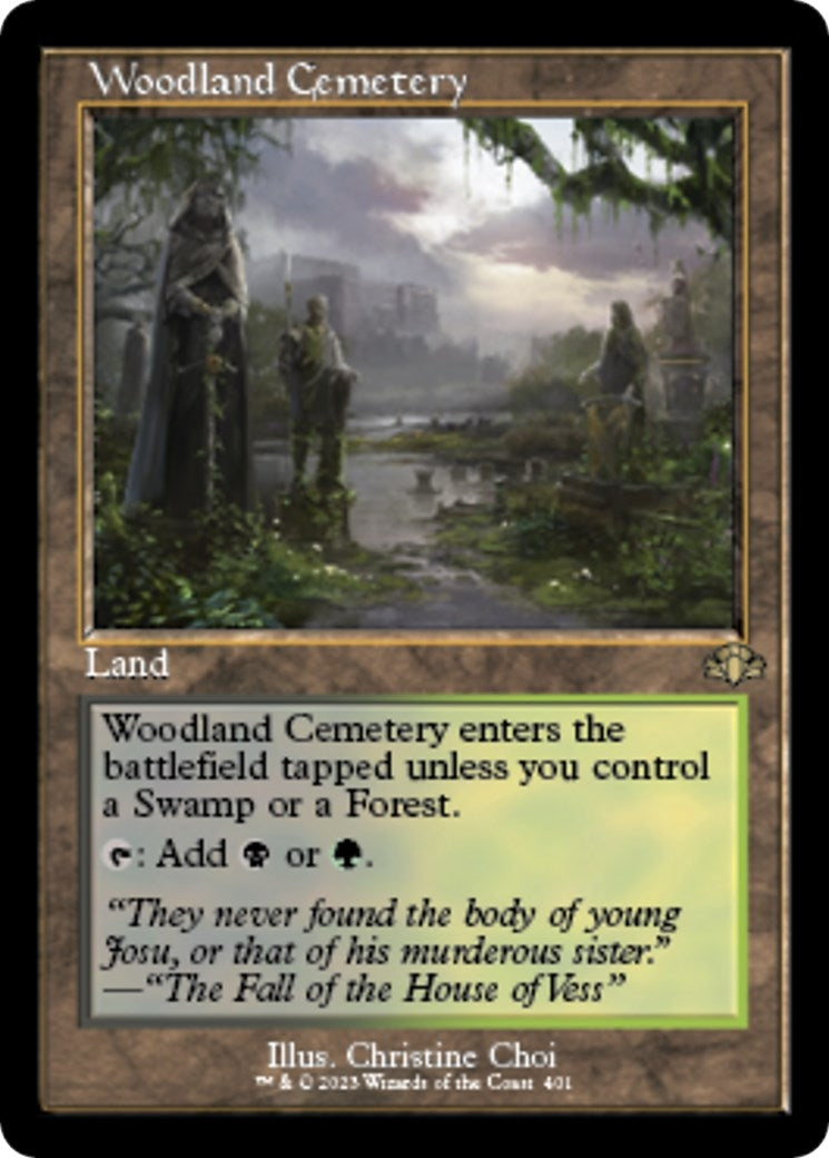 Image for Woodland Cemetery (Retro Frame) (401) - Magic: The Gathering