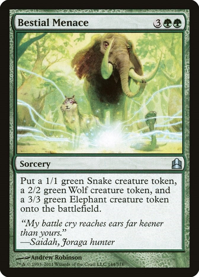 Bestial Menace (144) (Commander)