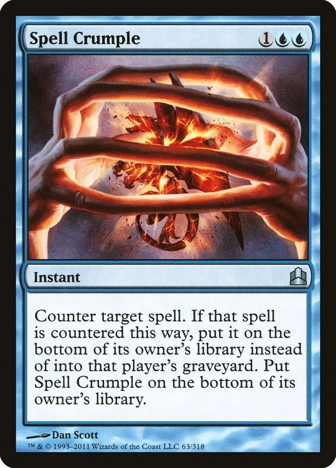 Spell Crumple (63) (Commander)