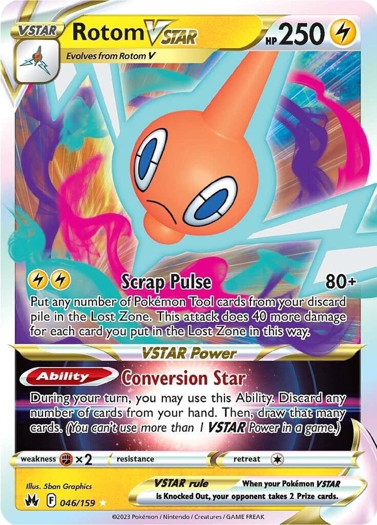 Image for Rotom VSTAR (046/159) (SWSH: Crown Zenith) - Pokemon