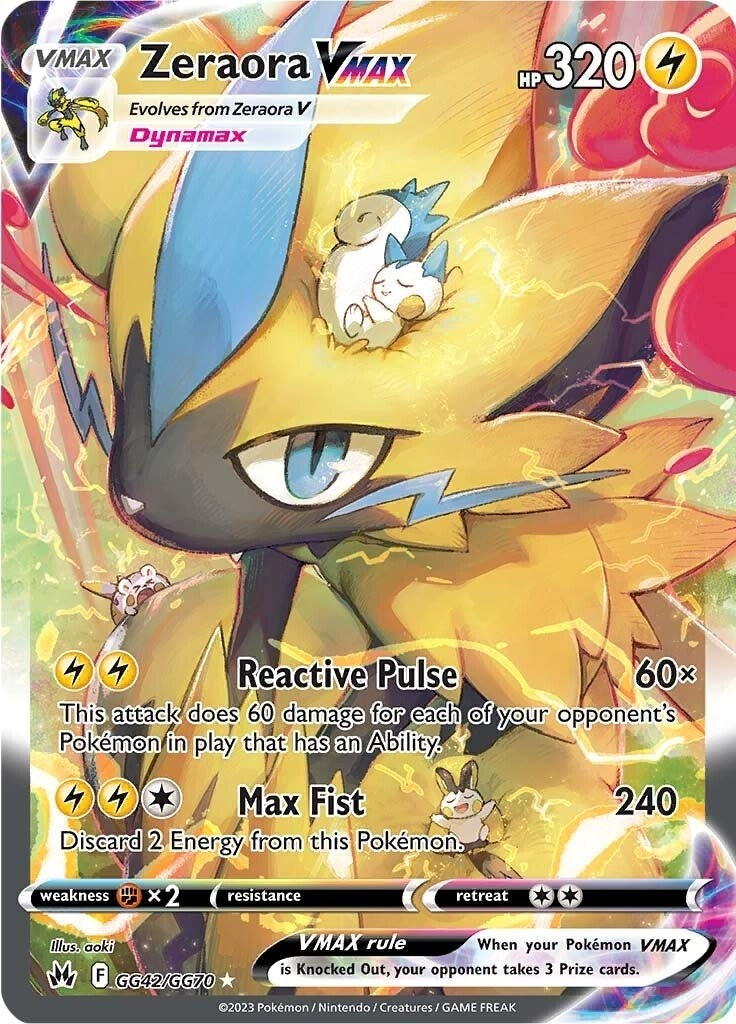 Image for Zeraora VMAX (GG42/GG70) (SWSH: Crown Zenith: Galarian Gallery) - Pokemon