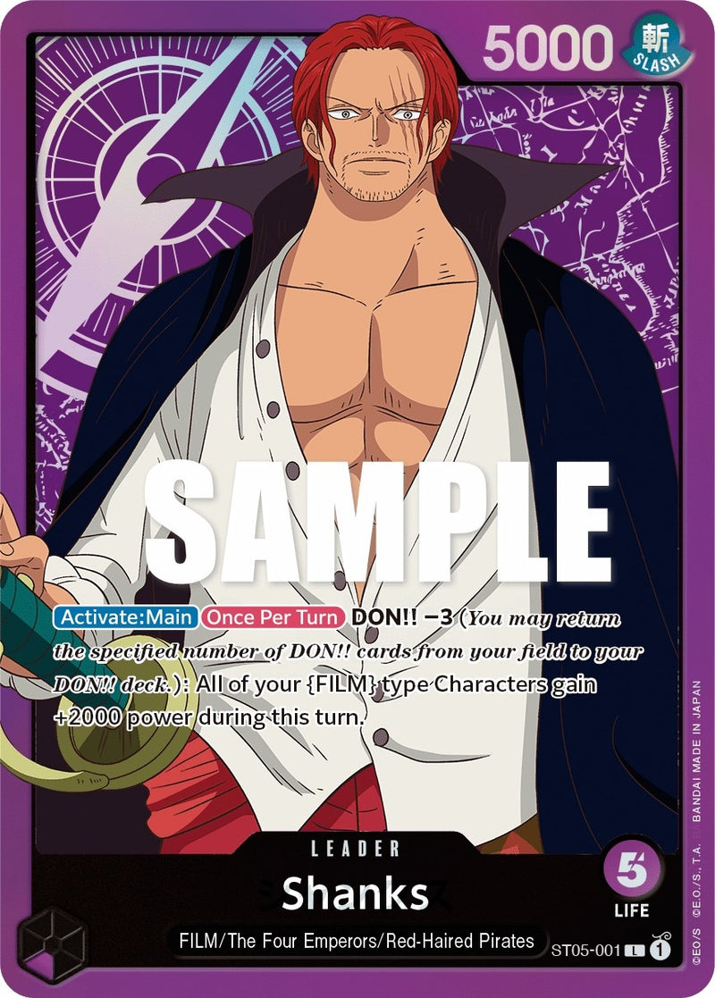 Image for Shanks (ST05-001) (Starter Deck 5: Film Edition) - One Piece Card Game