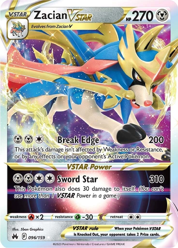 Image for Zacian VSTAR (096/159) (SWSH: Crown Zenith) - Pokemon