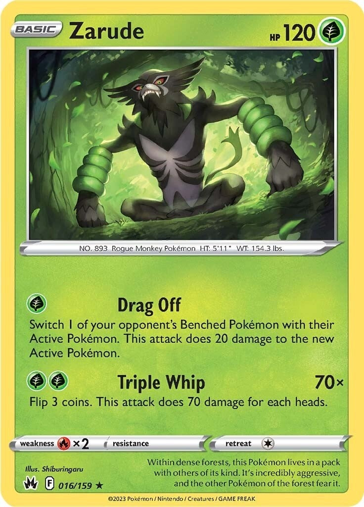 Image for Zarude (016/159) (SWSH: Crown Zenith) - Pokemon