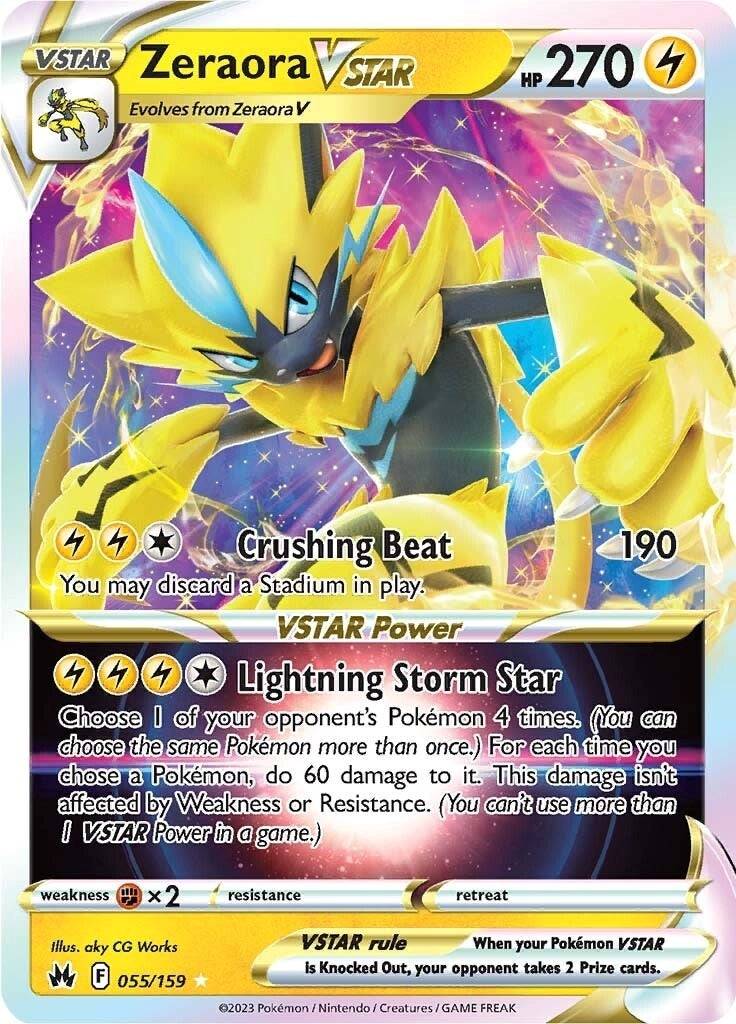 Image for Zeraora VSTAR (055/159) (SWSH: Crown Zenith) - Pokemon