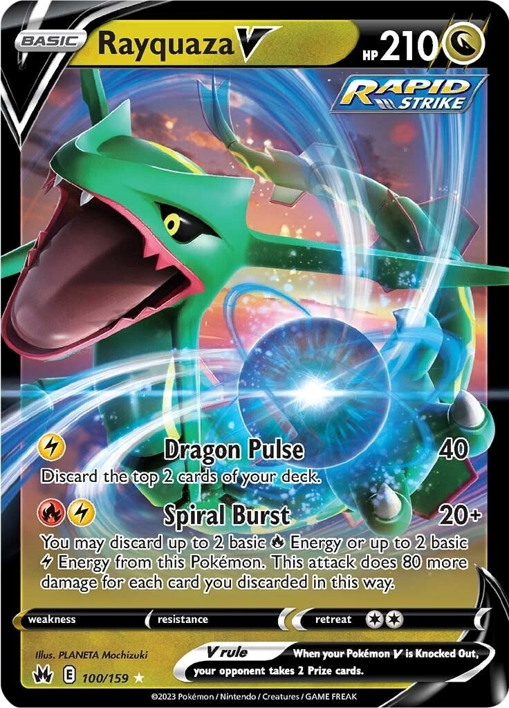 Image for Rayquaza V (100/159) (SWSH: Crown Zenith) - Pokemon