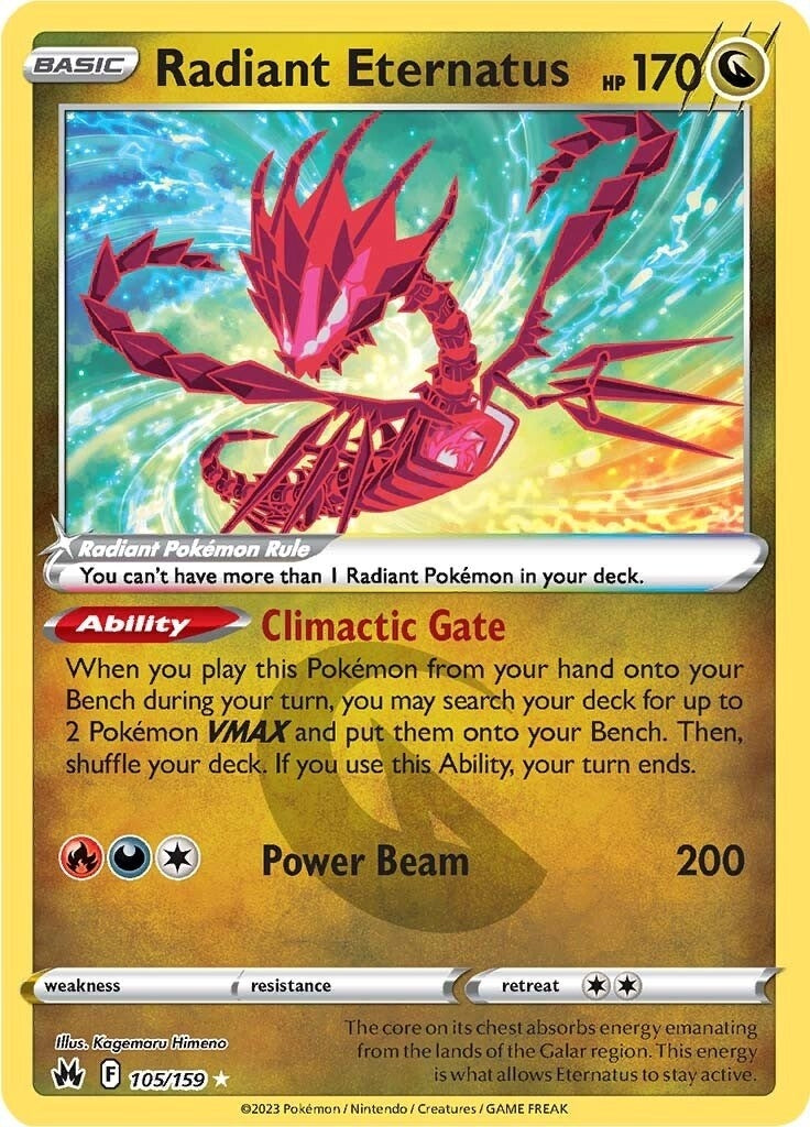Image for Radiant Eternatus (105/159) (SWSH: Crown Zenith) - Pokemon